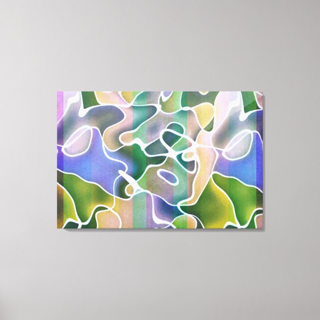 Toile Papier peint Pastel Abstrait (Recto)