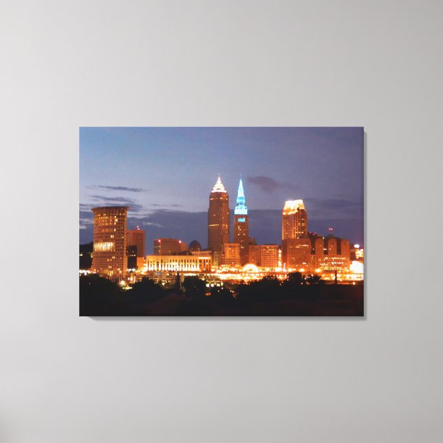 Toile Papier Peveland Blues Skyline (Panneaux) (Recto)