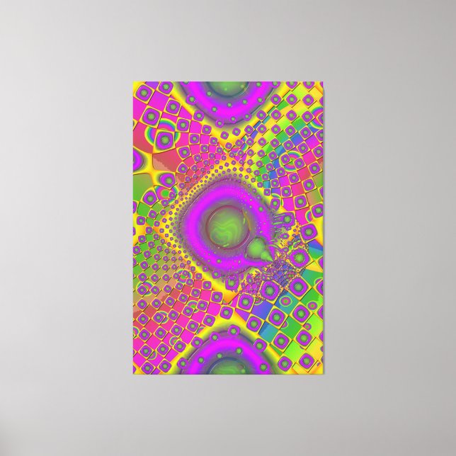 Toile Papier Pop Neon Psychedelic (Recto)