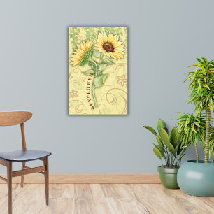 Toile Papier Tournesol étiré