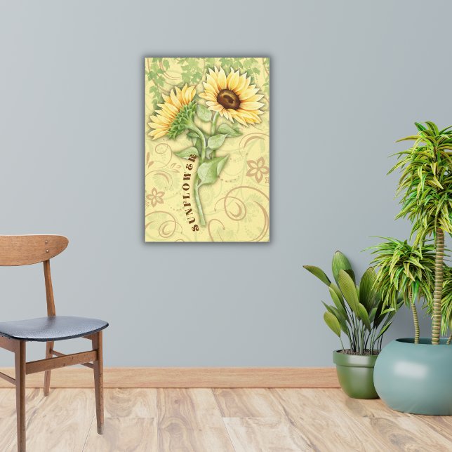 Toile Papier Tournesol étiré (Créateur téléchargé)