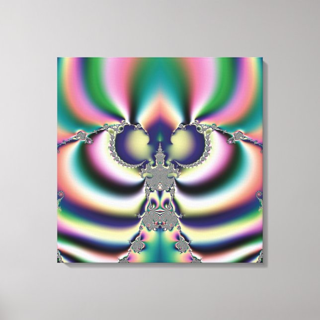 Toile Papillon Arc-en-Ciel (Recto)