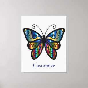 Toile Papillon Coloré Thunder_Cove