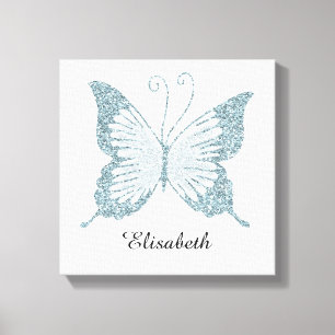 Toile Papillon de Parties scintillant Faux bleu personna