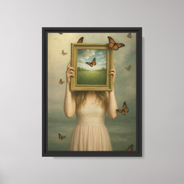 Toile Papillon Dream Frame Art Imprimer (Recto)