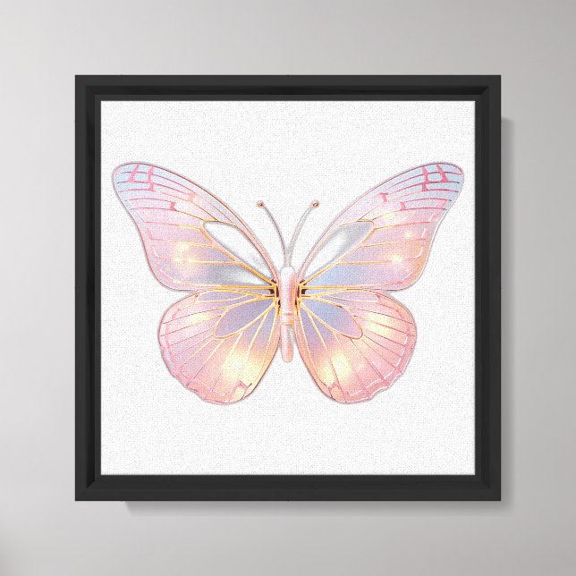 Toile Papillon Élégant Moderne (Recto)