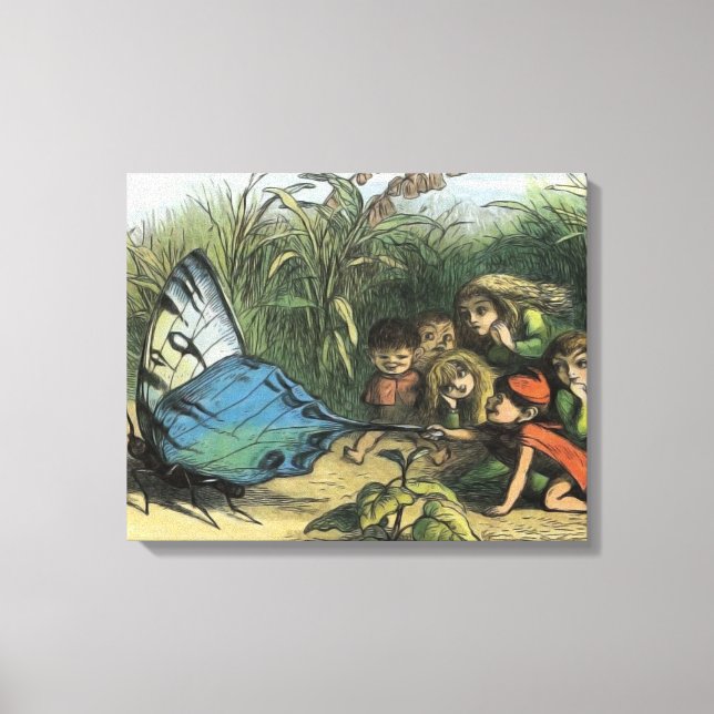 Toile Papillon Elf Art Cute Elves Papillons (Recto)