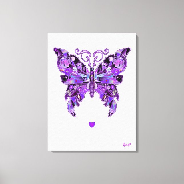 Toile Papillon pourpre 31 Carnet (Recto)