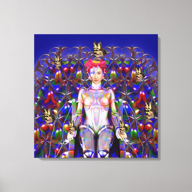 Toile Papillon Robot (Recto)