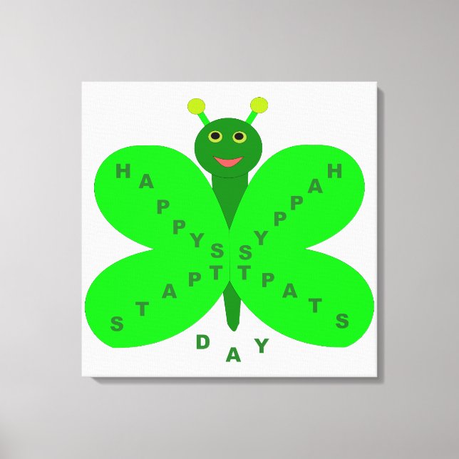 Toile papillon Saint-Patrick (Recto)