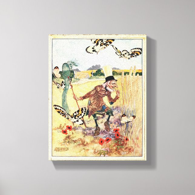 Toile Papillon Whisperer - Image Vintage (Recto)