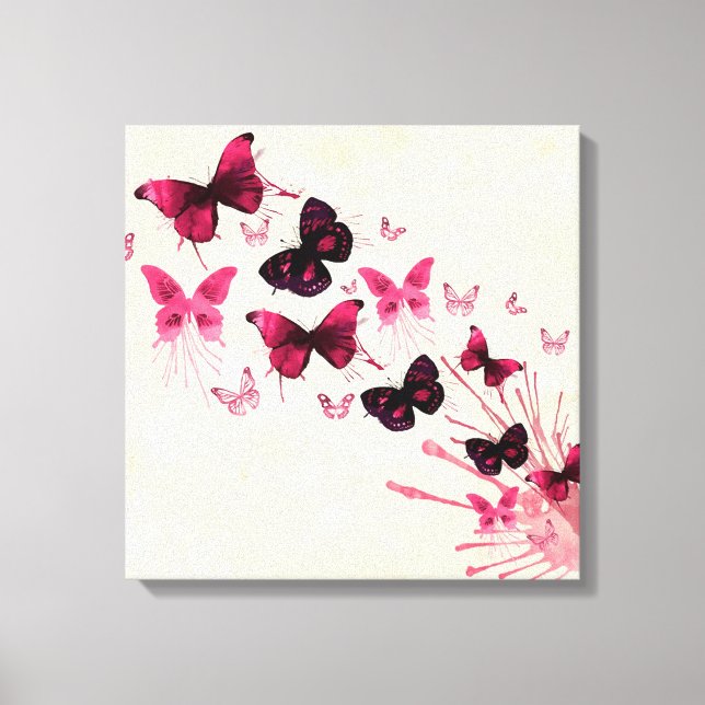 Toile Papillons (Recto)
