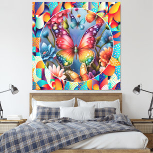 Toile Papillons