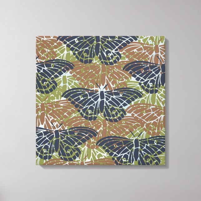 Toile Papillons Abstraits (Recto)