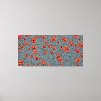 Toile Papillons bleus