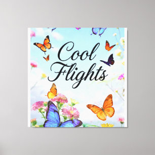 Toile Papillons Cool Flights