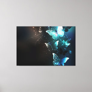 Toile Papillons de nuit à la menthe