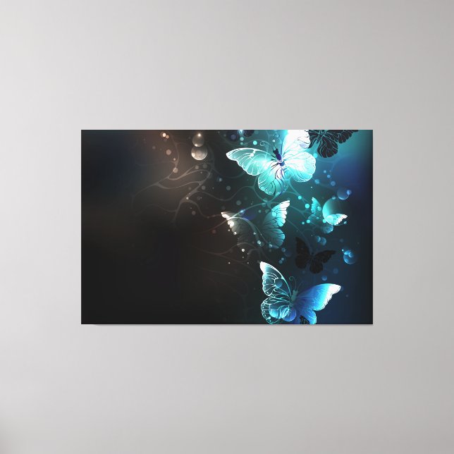 Toile Papillons de nuit à la menthe (Recto)