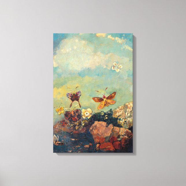 Toile Papillons | Odilon Redon (Recto)