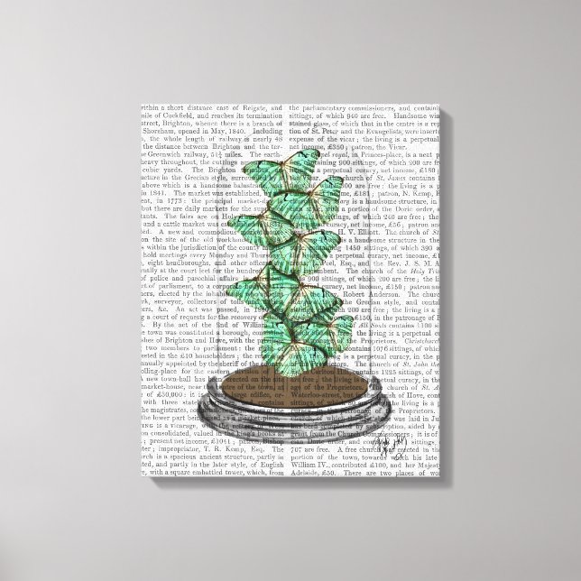 Toile Papillons verts dans Bell Jar (Recto)