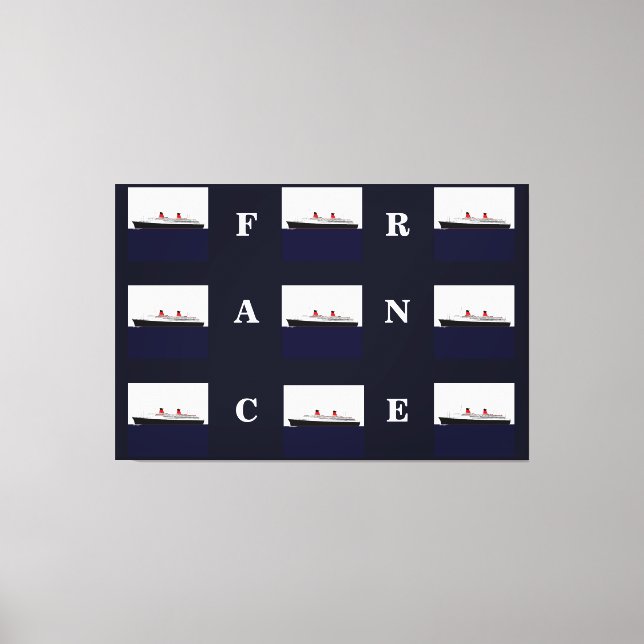 Toile Paquebot France (Recto)