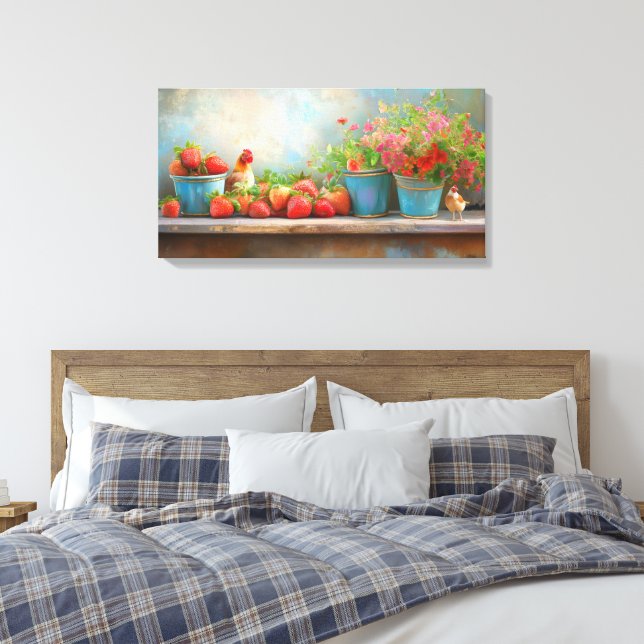 Toile Paquets de fraises (Insitu(Chambre))