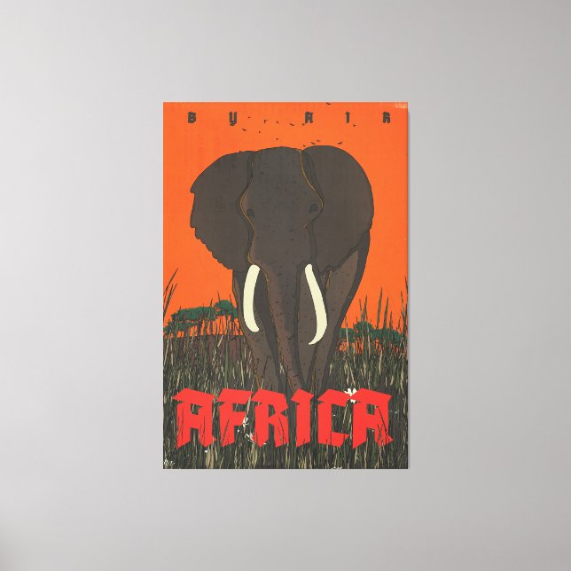 Toile Par affiche de voyage Air Afrique (Recto)