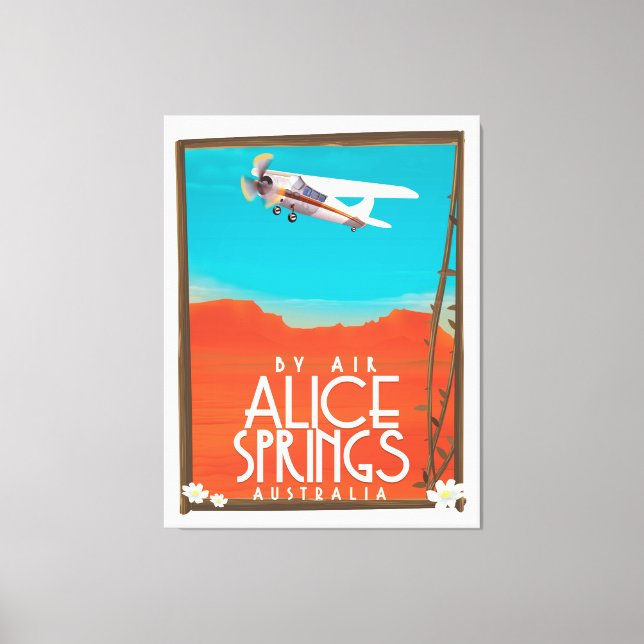 Toile Par Avion - Alice Springs Australie (Recto)