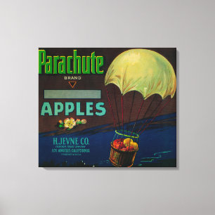 Toile Parachute Étiquette Apple Crate