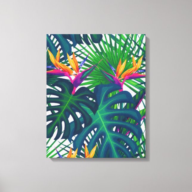 Toile Paradis Feuille de la jungle tropicale (Recto)
