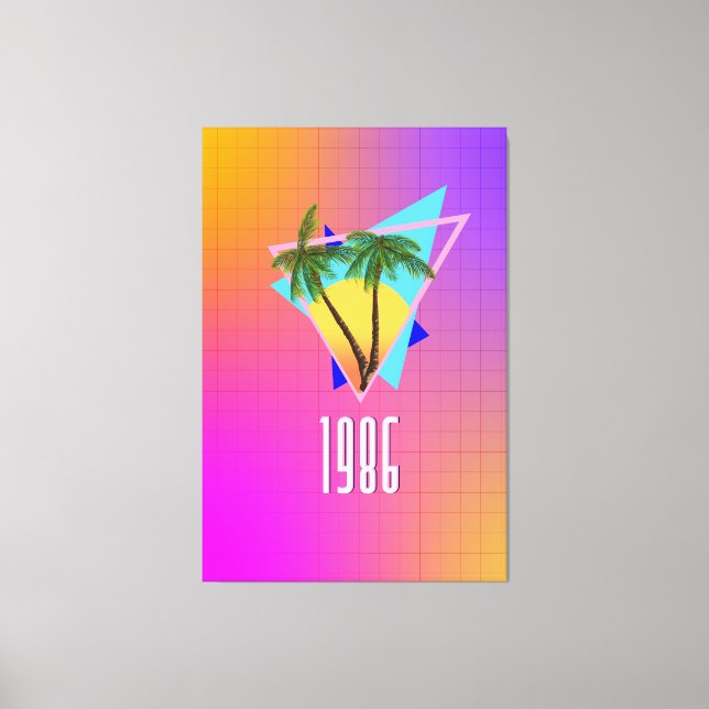 Toile paradis tropical 1986 (Recto)
