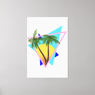 Toile paradis tropical des années 80