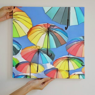 Toile Parapluie flottant Sky Whimsical Parasols Art
