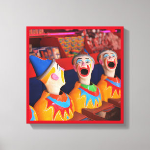 Toile Parc d'attractions Clown Water Game Canvas