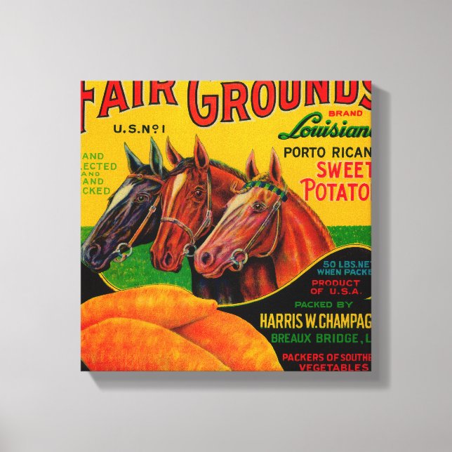 Toile Parc des expositions Yam Label Breaux Bridge, LA (Recto)