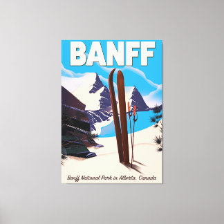 Toile Parc national Banff en Alberta, Canada.