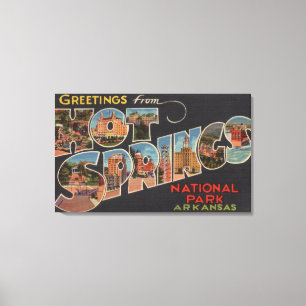 Toile Parc national de Hot Springs, Arkansas (bleu)