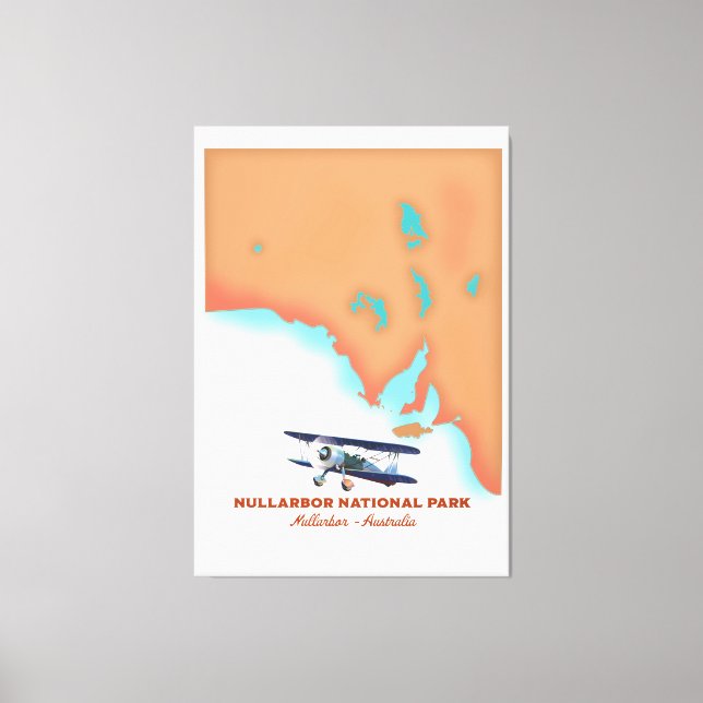 Toile Parc national de Nullarbor Australie carte (Recto)