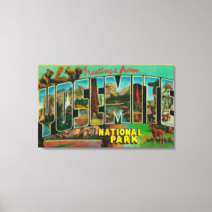 Toile Parc national de Yosemite, la Californie - grand