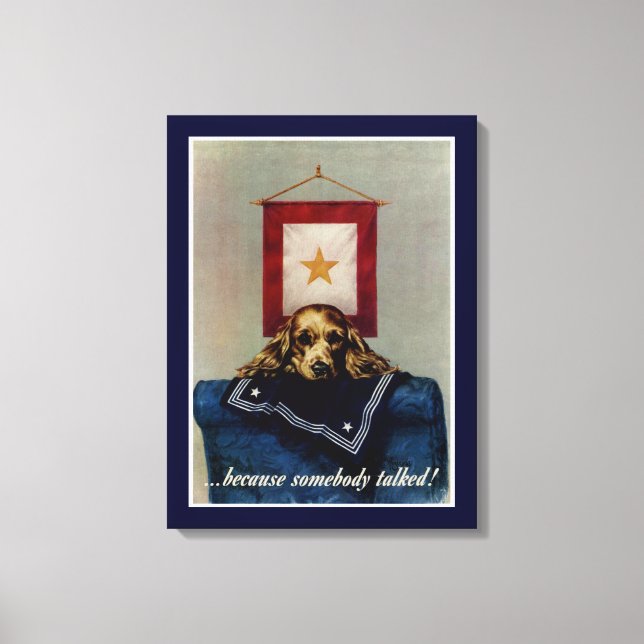 Toile Parce Que Quelqu'Un A Parlé (Recto)