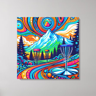 Toile Parcours de golf Psychedelic Disk