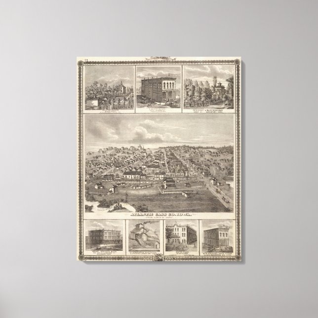 Toile Parcs et livres de l'Atlantique, de l'Iowa (Recto)