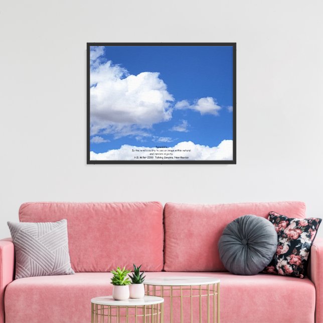Toile Paréidolie (formations de nuages) (Insitu(Salon))