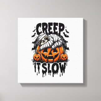 Toile Paresseux Mignon Joyeux Halloween