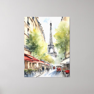 Toile Paris aquarelle
