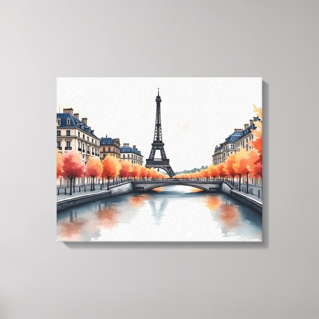 Toile Paris aquarelle (Recto)