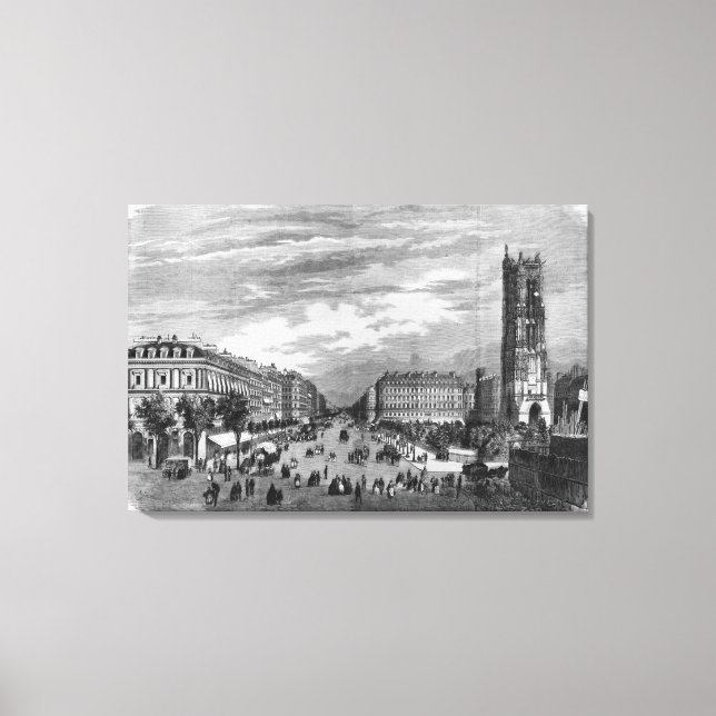 Toile Paris, Boulevard de Sebastopol (Recto)