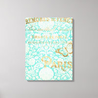 Paris Gold Design vintage Avec Papillon