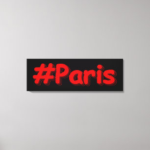 Toile "#Paris" Joli Design. Commandez dès maintenant 