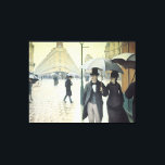 Toile Paris Street, Rainy Day par Caillebotte<br><div class="desc">"Paris Street,  Rainy Day" de Gustave Caillebotte (1877,  huile sur toile,  Art Institute Chicago) Cette peinture impressionniste classique capture la qualité de vie quotidienne et la modernité de Paris.</div>
